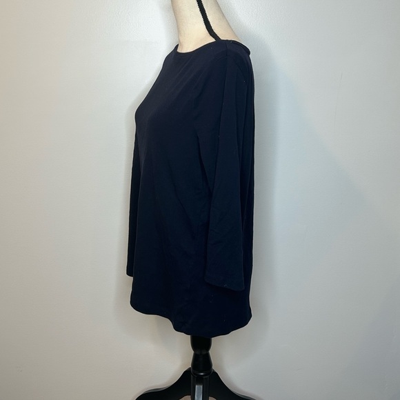 👑 Talbots Navy Blue The Talbot Tee Size 1X - Picture 2 of 6